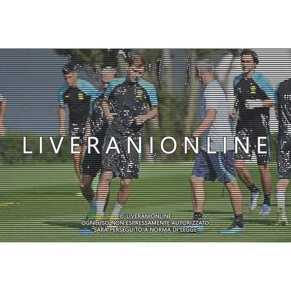 © TVRG Allenamento Inter nella foto Nicolo\' Barella (Inter) Appiano Gentile (CO) 12-09-2022 Centro sportivo Suning in memoria di Angelo Moratti Allenamento Inter in preparazione della gara contro il Viktoria Plzen valevole per la 2a giornata del gruppo C della fase a gironi della UEFA Champions League foto Roberto Garavaglia/ag. Aldo Liverani sas