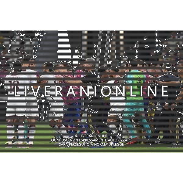 Torino 11.09.2022 Allianz Stadium © Manuela Viganti/Agenzia Aldo Liverani Juventus vs Salernitana Campionato Calcio Serie A TIM 2022/2023 6a giornata Nella foto: proteste - rissa a fine partita /AGENZIA ALDO LIVERANI SAS