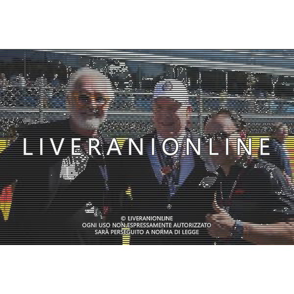 Flavio Briatore (ITA) with HSH Prince Albert of Monaco (MON) and Felipe Massa (BRA) FIA Drivers\' Commission President. 11.09.2022. Formula 1 World Championship, Rd 16, Italian Grand Prix, Monza, Italy, Race Day. - www.xpbimages.com, EMail: requests@xpbimages.com ¬© Copyright: Batchelor / XPB Images/AGENZIA ALDO LIVERANI SAS - ITALY ONLY EDITORIAL USE ONLY