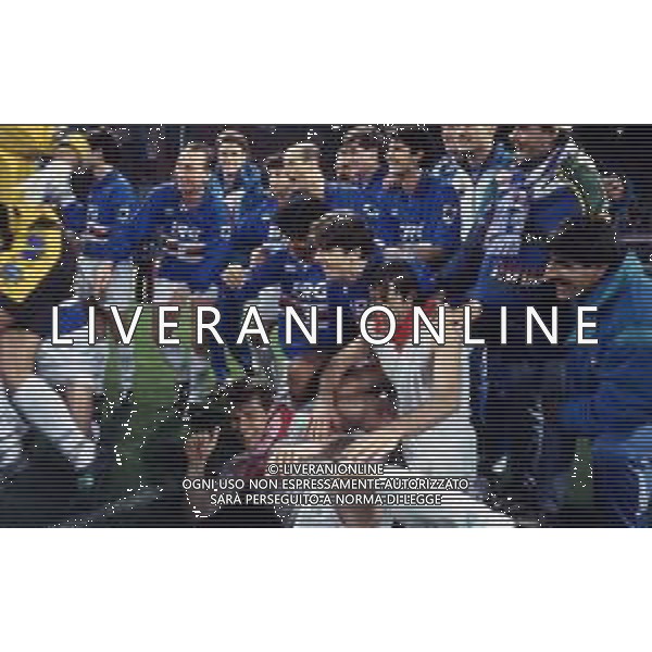 20-04-1994 GENOVA FINALE DI RITORNO COPPA ITALIA SAMPDORIA-ANCONA 6-1 NELLA FOTO ESULTANZA E FESTEGGIAMENTI A FINE GARA DEI GIOCATORI DELLA SAMPDORIA PER LA VITTORIA DEL TROFEO AG ALDO LIVERANI SAS