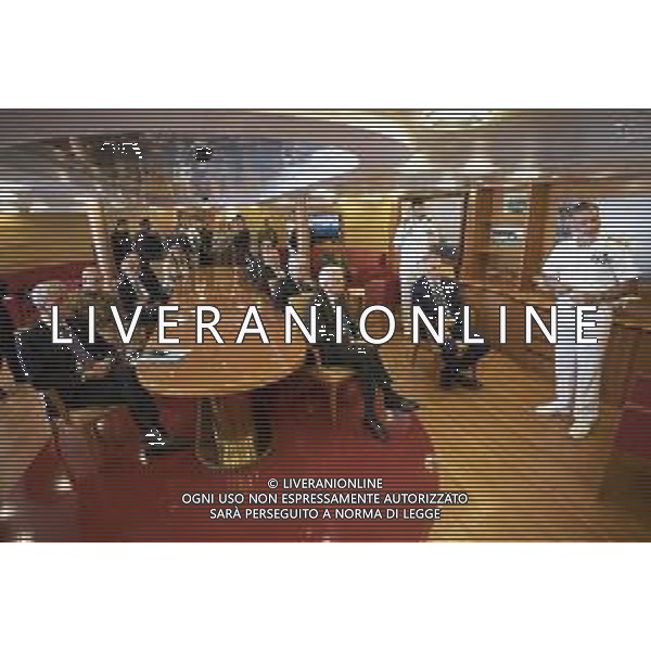 Il Presidente della Repubblica Sergio Mattarella in sala del Consiglio di Nave Cavour (foto di Francesco Ammendola - Ufficio per la Stampa e la Comunicazione della Presidenza della Repubblica) ag aldo liverani sas
