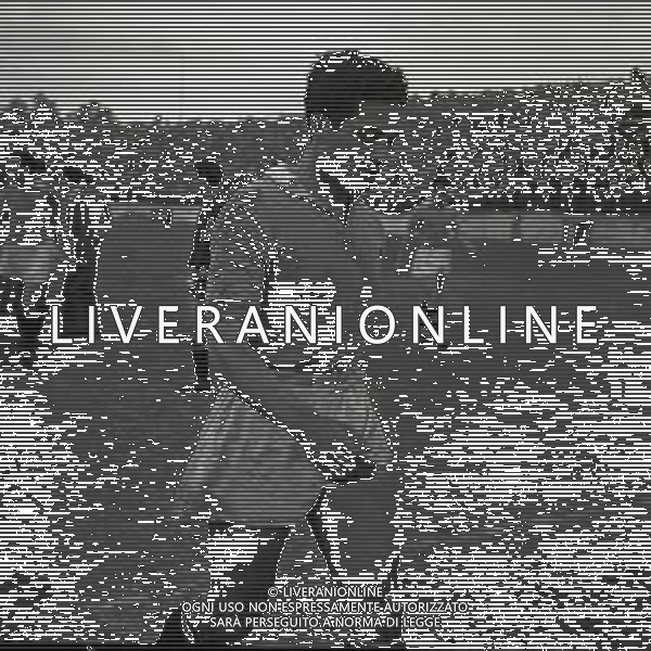 25-04-1951 ROMA PARTITA AMICHEVOLE LAZIO SAN PAOLO BANGU NELLA FOTO ALCUNI MOMENTI DELL\'INCONTRO FOTO SANDRO VESPASIANI-AG ALDO LIVERANI SAS