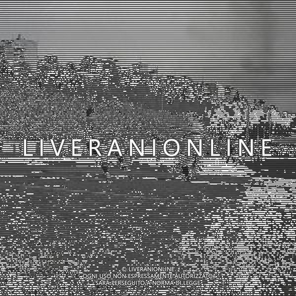 25-04-1951 ROMA PARTITA AMICHEVOLE LAZIO SAN PAOLO BANGU NELLA FOTO ALCUNI MOMENTI DELL\'INCONTRO FOTO SANDRO VESPASIANI-AG ALDO LIVERANI SAS