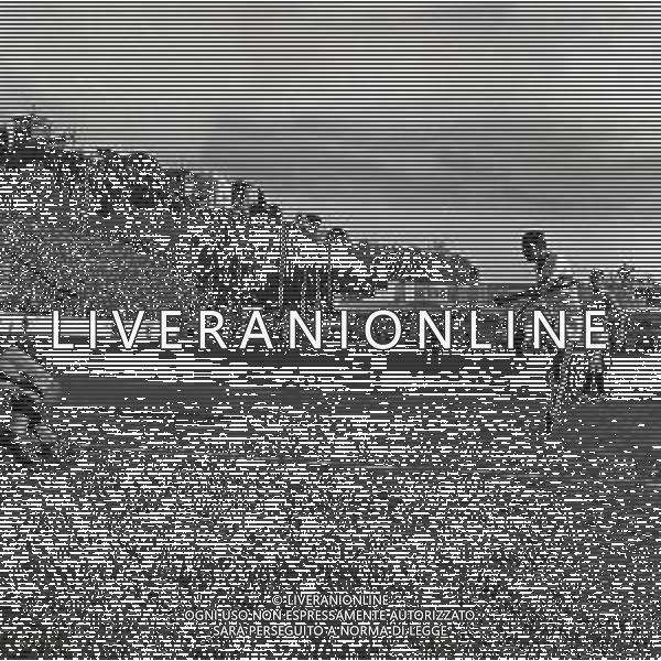 25-04-1951 ROMA PARTITA AMICHEVOLE LAZIO SAN PAOLO BANGU NELLA FOTO ALCUNI MOMENTI DELL\'INCONTRO FOTO SANDRO VESPASIANI-AG ALDO LIVERANI SAS