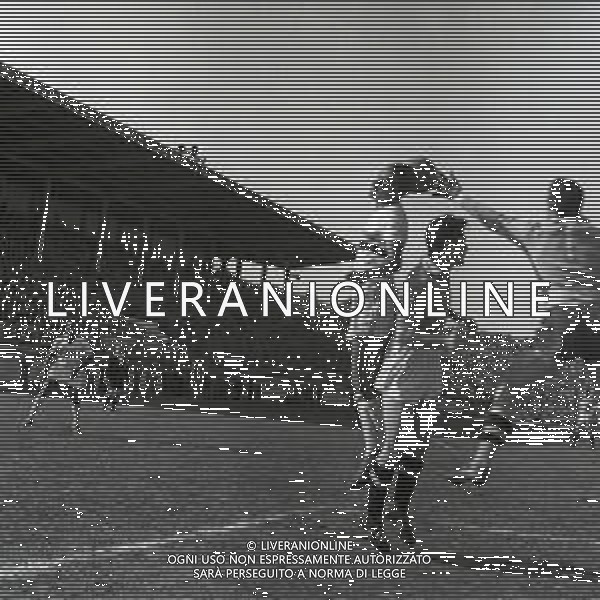25-04-1951 ROMA PARTITA AMICHEVOLE LAZIO SAN PAOLO BANGU NELLA FOTO ALCUNI MOMENTI DELL\'INCONTRO FOTO SANDRO VESPASIANI-AG ALDO LIVERANI SAS