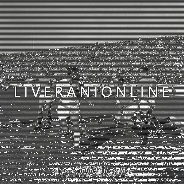 25-04-1951 ROMA PARTITA AMICHEVOLE LAZIO SAN PAOLO BANGU NELLA FOTO ALCUNI MOMENTI DELL\'INCONTRO FOTO SANDRO VESPASIANI-AG ALDO LIVERANI SAS