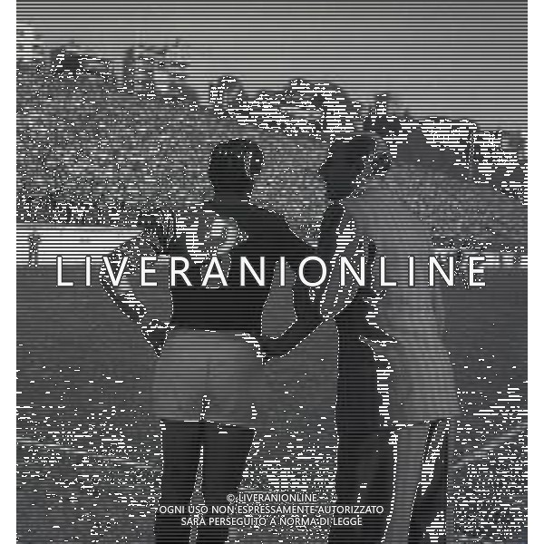 30-04-1950 ROMA-CAMPIONATO DI CALCIO SERIE A ROMA-JUVENTUS 1-0 NELLA FOTO AZIONI DI GIOCO FOTO SANDRO VESPASIANI-AG ALDO LIVERANI SAS