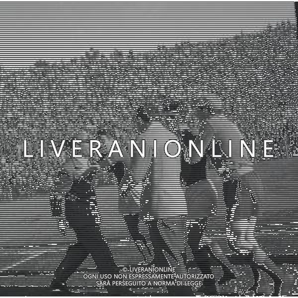30-04-1950 ROMA-CAMPIONATO DI CALCIO SERIE A ROMA-JUVENTUS 1-0 NELLA FOTO AZIONI DI GIOCO FOTO SANDRO VESPASIANI-AG ALDO LIVERANI SAS