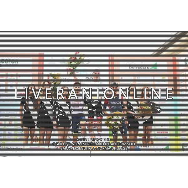 14-09-2022 Giro Della Toscana; 2022, Uae Emirates; 2022, Intermarche - Wanty Gobert; 2022, Ineos - Grenadiers; Hirschi, Marc; Rota, Lorenzo; Martinez Poveda, Daniel Felipe; Martini, Alfredo; Pontedera; ©SIROTTI/AGENZIA ALDO LIVERANI SAS