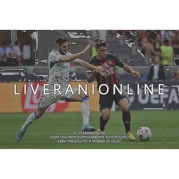 Luka Ivanusec (Dinamo Zagabria) e Brahim Diaz (Milan) Milan vs Dinamo Zagabria Milano 14-09-2022 Stadio Giuseppe Meazza - San Siro UEFA Champions League fase a gironi gruppo E - 2a giornata foto Roberto Garavaglia/ag. Aldo Liverani sas /AGENZIA ALDO LIVERANI SAS
