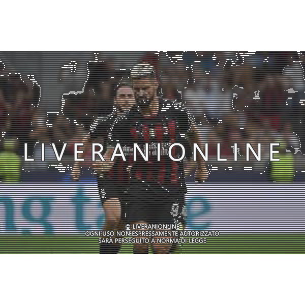Olivier Giroud (Milan) esulta dopo il gol dell\'1 a 0 Milan vs Dinamo Zagabria Milano 14-09-2022 Stadio Giuseppe Meazza - San Siro UEFA Champions League fase a gironi gruppo E - 2a giornata foto Roberto Garavaglia/ag. Aldo Liverani sas /AGENZIA ALDO LIVERANI SAS