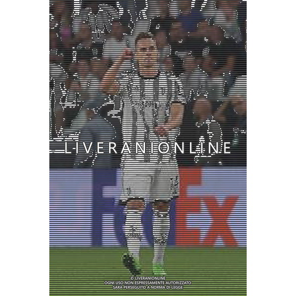 Torino 14.09.2022 Stadio Allianz Stadium © Manuela Viganti/Agenzia Aldo Liverani Juventus vs Benfica Champions League 2022/2023 Gruppo H Giornata 2 di 6 Nella foto: esultanza arkadiusz milik dopo il gol /AGENZIA ALDO LIVERANI SAS