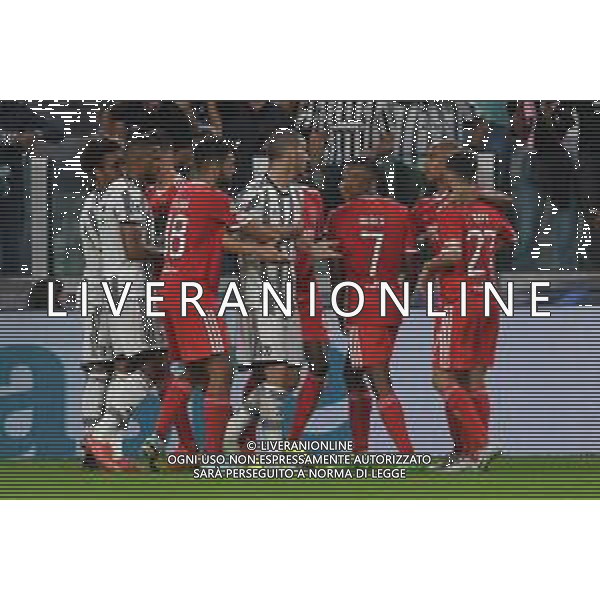 Torino 14.09.2022 Stadio Allianz Stadium © Manuela Viganti/Agenzia Aldo Liverani Juventus vs Benfica Champions League 2022/2023 Gruppo H Giornata 2 di 6 Nella foto: principio di rissa sull\'esultanza di joao mario /AGENZIA ALDO LIVERANI SAS