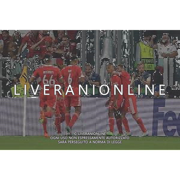 Torino 14.09.2022 Stadio Allianz Stadium © Manuela Viganti/Agenzia Aldo Liverani Juventus vs Benfica Champions League 2022/2023 Gruppo H Giornata 2 di 6 Nella foto: esultanza benfica dopo il gol di david neres /AGENZIA ALDO LIVERANI SAS