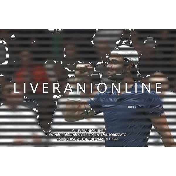 Coppa Davis by Rakuten 2022 - Matteo Berrettini Italia vs Sebastian Baez Argentina del 16/09/2020 UnipolSai Arena di Bologna - nella foto: esultanza finale MATTEO BERRETTINI ©Claudio Zamagni/Agenzia Aldo Liverani