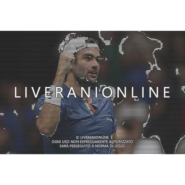 Coppa Davis by Rakuten 2022 - Matteo Berrettini Italia vs Sebastian Baez Argentina del 16/09/2020 UnipolSai Arena di Bologna - nella foto: esultanza finale MATTEO BERRETTINI ©Claudio Zamagni/Agenzia Aldo Liverani