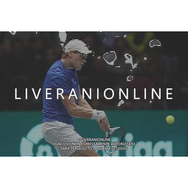 Coppa Davis by Rakuten 2022 - Jannik Sinner Italia vs Francisco Cerundolo Argentina del 16/09/2020 UnipolSai Arena di Bologna - nella foto: Jannik Sinner in azione ©Claudio Zamagni/Agenzia Aldo Liverani