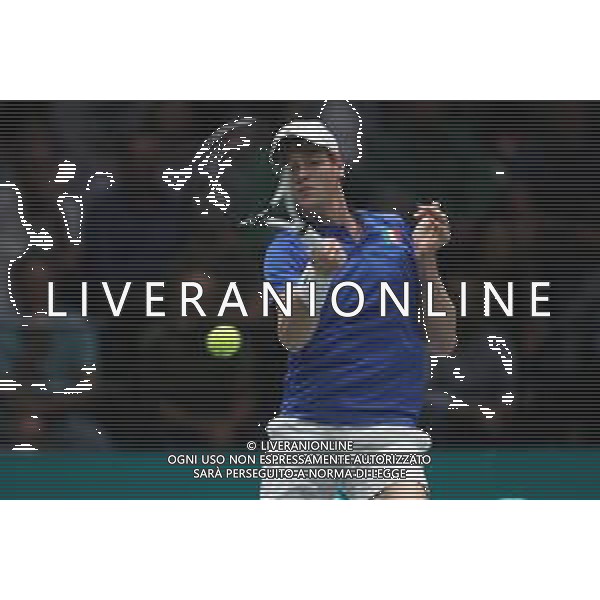 Coppa Davis by Rakuten 2022 - Jannik Sinner Italia vs Francisco Cerundolo Argentina del 16/09/2020 UnipolSai Arena di Bologna - nella foto: Jannik Sinner in azione ©Claudio Zamagni/Agenzia Aldo Liverani