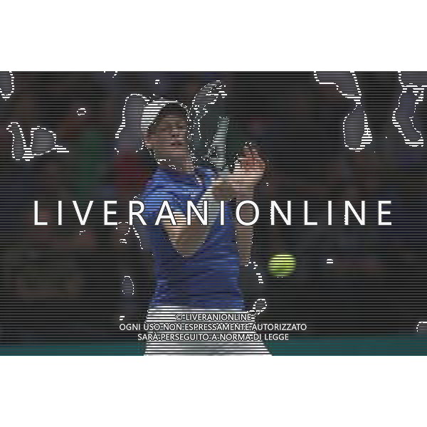 Coppa Davis by Rakuten 2022 - Jannik Sinner Italia vs Francisco Cerundolo Argentina del 16/09/2020 UnipolSai Arena di Bologna - nella foto: Jannik Sinner in azione ©Claudio Zamagni/Agenzia Aldo Liverani