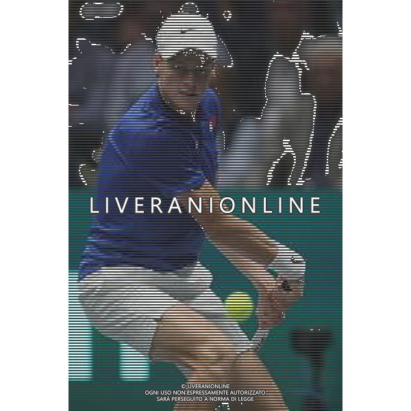 Coppa Davis by Rakuten 2022 - Jannik Sinner Italia vs Francisco Cerundolo Argentina del 16/09/2020 UnipolSai Arena di Bologna - nella foto: Jannik Sinner in azione ©Claudio Zamagni/Agenzia Aldo Liverani