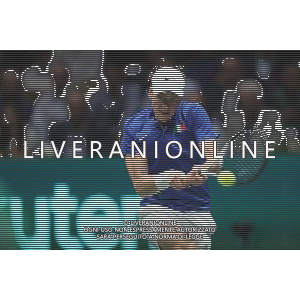 Coppa Davis by Rakuten 2022 - Jannik Sinner Italia vs Francisco Cerundolo Argentina del 16/09/2020 UnipolSai Arena di Bologna - nella foto: Jannik Sinner in azione ©Claudio Zamagni/Agenzia Aldo Liverani