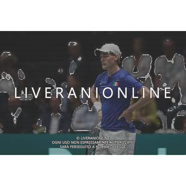 Coppa Davis by Rakuten 2022 - Jannik Sinner Italia vs Francisco Cerundolo Argentina del 16/09/2020 UnipolSai Arena di Bologna - nella foto: delusione Jannik Sinner ©Claudio Zamagni/Agenzia Aldo Liverani