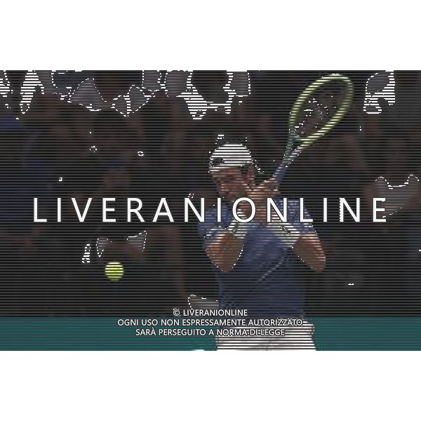 Coppa Davis by Rakuten 2022 - Matteo Berrettini Italia vs Sebastian Baez Argentina del 16/09/2020 UnipolSai Arena di Bologna - nella foto: Matteo Berrettini in azione ©Claudio Zamagni/Agenzia Aldo Liverani /AGENZIA ALDO LIVERANI SAS