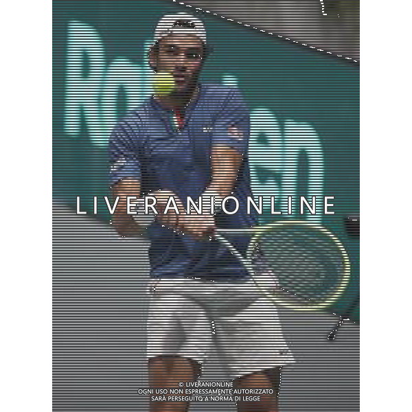 Coppa Davis by Rakuten 2022 - Matteo Berrettini Italia vs Sebastian Baez Argentina del 16/09/2020 UnipolSai Arena di Bologna - nella foto: Matteo Berrettini in azione ©Claudio Zamagni/Agenzia Aldo Liverani /AGENZIA ALDO LIVERANI SAS