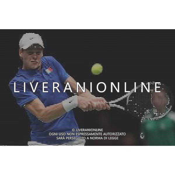 Coppa Davis by Rakuten 2022 - Jannik Sinner Italia vs Francisco Cerundolo Argentina del 16/09/2020 UnipolSai Arena di Bologna - nella foto: Jannik Sinner in azione ©Claudio Zamagni/Agenzia Aldo Liverani /AGENZIA ALDO LIVERANI SAS