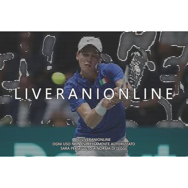 Coppa Davis by Rakuten 2022 - Jannik Sinner Italia vs Francisco Cerundolo Argentina del 16/09/2020 UnipolSai Arena di Bologna - nella foto: Jannik Sinner in azione ©Claudio Zamagni/Agenzia Aldo Liverani /AGENZIA ALDO LIVERANI SAS