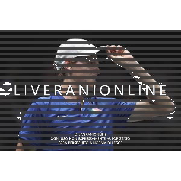 Coppa Davis by Rakuten 2022 - Jannik Sinner Italia vs Francisco Cerundolo Argentina del 16/09/2020 UnipolSai Arena di Bologna - nella foto: Jannik Sinner in azione ©Claudio Zamagni/Agenzia Aldo Liverani /AGENZIA ALDO LIVERANI SAS