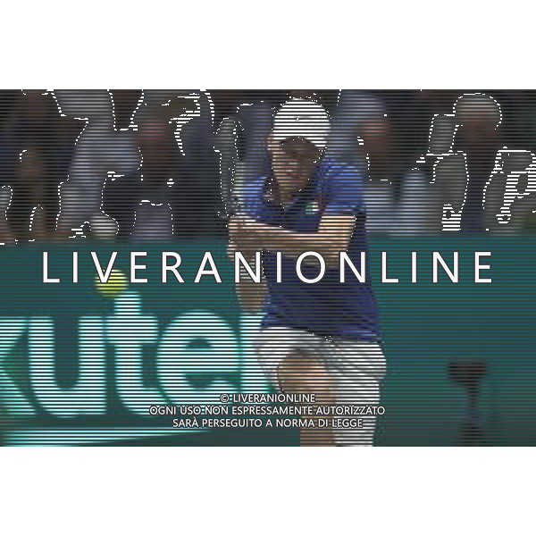 Coppa Davis by Rakuten 2022 - Jannik Sinner Italia vs Francisco Cerundolo Argentina del 16/09/2020 UnipolSai Arena di Bologna - nella foto: Jannik Sinner in azione ©Claudio Zamagni/Agenzia Aldo Liverani /AGENZIA ALDO LIVERANI SAS