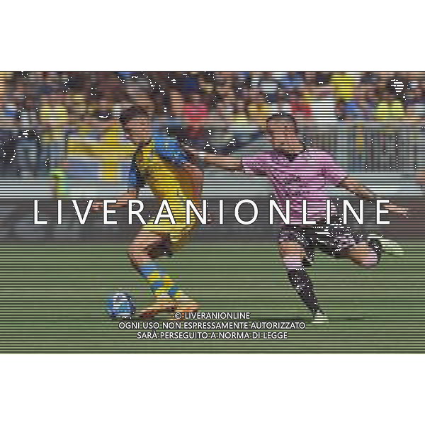Frosinone vs Palermo Campionato di Serie B - 6 Giornata Stadio B. Stirpe - Frosinone 17-09-2022 nella foto Boloca e Saric ©Federico Gaetano/AGENZIA ALDO LIVERANI SAS