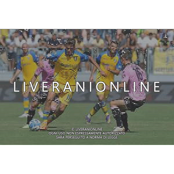 Frosinone vs Palermo Campionato di Serie B - 6 Giornata Stadio B. Stirpe - Frosinone 17-09-2022 nella foto Boloca e Stulac ©Federico Gaetano/AGENZIA ALDO LIVERANI SAS