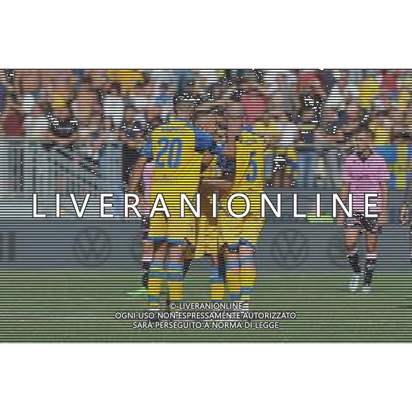 Frosinone vs Palermo Campionato di Serie B - 6 Giornata Stadio B. Stirpe - Frosinone 17-09-2022 nella foto Esultanza finale Frosinone ©Federico Gaetano/AGENZIA ALDO LIVERANI SAS