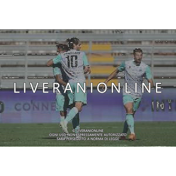 © TVRG esultanza Spal dopo il gol del 3 a 3 Salvatore Esposito Como vs Spal Como 17-09-2022 Stadio Giuseppe Sinigaglia Campionato Serie BKT - 6a giornata foto Roberto Garavaglia/ag. Aldo Liverani sas/AGENZIA ALDO LIVERANI SAS