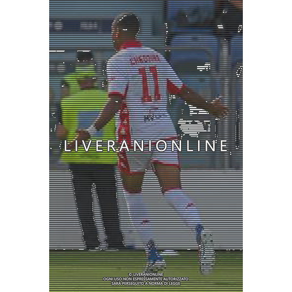 17-9-2022. Cagliari Calcio-S.S.C. Bari. 6° giornata serie BKT 2022/2023, stadio Unipol Domus Cagliari. Foto salvatore Moi/Aldo Liverani s.a.s. Nella foto: Gol ed eseltunza del Bari, in trasferta contro il Cagliari. Segna: Walid Cheddira Bari ©MOI/AGENZIA ALDO LIVERANI SAS