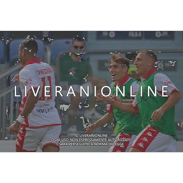 17-9-2022. Cagliari Calcio-S.S.C. Bari. 6° giornata serie BKT 2022/2023, stadio Unipol Domus Cagliari. Foto salvatore Moi/Aldo Liverani s.a.s. Nella foto: Gol ed eseltunza del Bari, in trasferta contro il Cagliari. Segna: Walid Cheddira Bari ©MOI/AGENZIA ALDO LIVERANI SAS