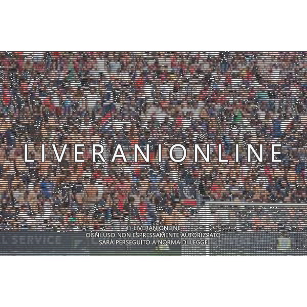 17-9-2022. Cagliari Calcio-S.S.C. Bari. 6° giornata serie BKT 2022/2023, stadio Unipol Domus Cagliari. Foto salvatore Moi/Aldo Liverani s.a.s. Nella foto: Tifofi del Cagliari in casa, nella curva sud dello stadio Unipol Domus di Cagliari. ©MOI/AGENZIA ALDO LIVERANI SAS