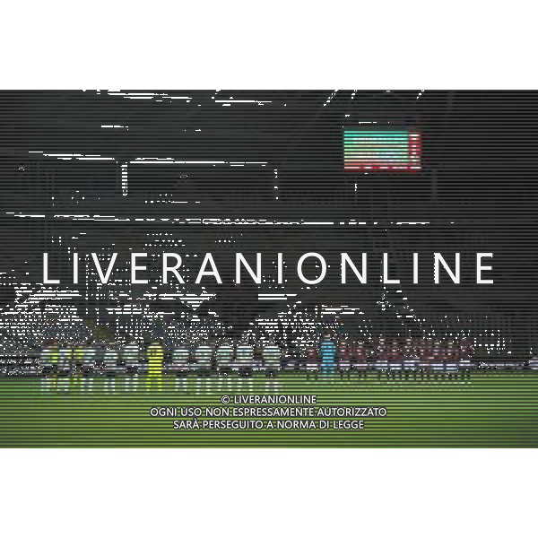 TVMV-Torino 17.09.2022 Stadio Grande Torino © Manuela Viganti/Agenzia Aldo Liverani Torino vs Sassuolo Campionato Calcio Serie A TIM 2022/2023 7a giornata Nella foto: minuto di silenzio per le vittime dell\'alluvione delle marche ©Viganti/AGENZIA ALDO LIVERANI SAS