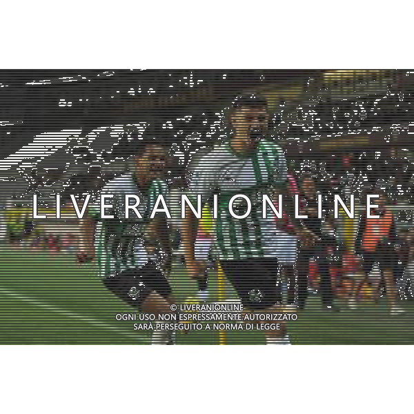 TVMV-Torino 17.09.2022 Stadio Grande Torino © Manuela Viganti/Agenzia Aldo Liverani Torino vs Sassuolo Campionato Calcio Serie A TIM 2022/2023 7a giornata Nella foto: esultanza sassuolo dopo il gol di agustin alvarez ©Viganti/AGENZIA ALDO LIVERANI SAS