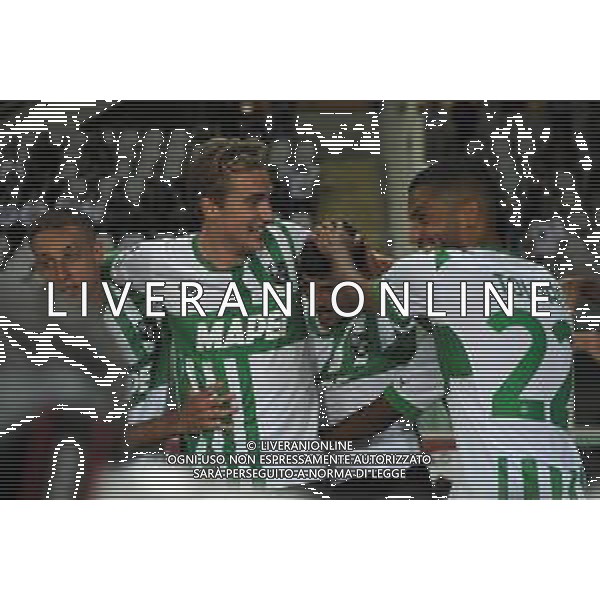 TVMV-Torino 17.09.2022 Stadio Grande Torino © Manuela Viganti/Agenzia Aldo Liverani Torino vs Sassuolo Campionato Calcio Serie A TIM 2022/2023 7a giornata Nella foto: esultanza sassuolo dopo il gol di agustin alvarez ©Viganti/AGENZIA ALDO LIVERANI SAS
