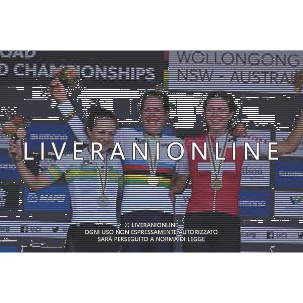18-09-2022 World Championships Elite Women Cronometro; 2022, Olanda; 2022, Australia; 2022, Svizzera; Van Dijk, Ellen; Brown, Grace; Reusser, Marlen; Wollongong; FOTO STEFANO SIROTTI-AG ALDO LIVERANI SAS