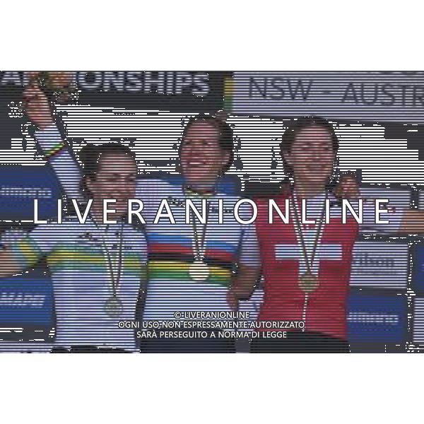 18-09-2022 World Championships Elite Women Cronometro; 2022, Olanda; 2022, Australia; 2022, Svizzera; Van Dijk, Ellen; Brown, Grace; Reusser, Marlen; Wollongong; FOTO STEFANO SIROTTI-AG ALDO LIVERANI SAS