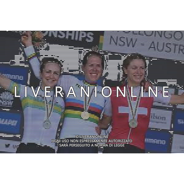 18-09-2022 World Championships Elite Women Cronometro; 2022, Olanda; 2022, Australia; 2022, Svizzera; Van Dijk, Ellen; Brown, Grace; Reusser, Marlen; Wollongong; FOTO STEFANO SIROTTI-AG ALDO LIVERANI SAS