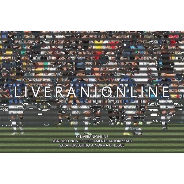 UDINESE - INTER CAMPIONATO CALCIO SERIE A TIM 18.09.2022 NELLA FOTO DELUSIONE INTER - MARCELO BROZOVIC, LAUTARO MARTINEZ, NICOLO\' BARELLA E MILAN SKRINIAR ©P.G./AGENZIA ALDO LIVERANI SAS