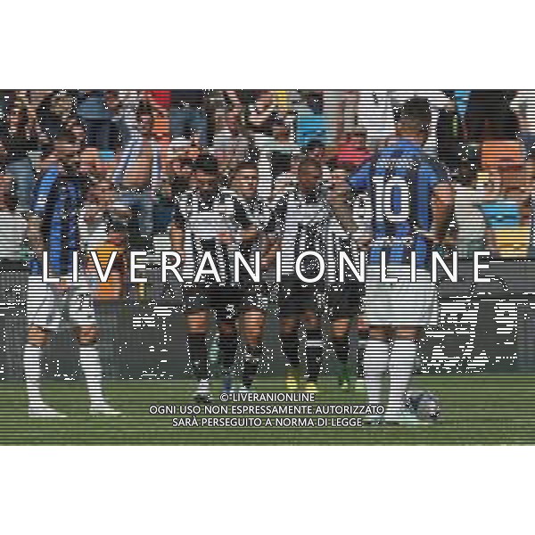 UDINESE - INTER CAMPIONATO CALCIO SERIE A TIM 18.09.2022 NELLA FOTO ESULTANZA DOPO IL GOL DI JAKA BIJOL - DELUSIONE INTER - MARCELO BROZOVIC, LAUTARO MARTINEZ ©P.G./AGENZIA ALDO LIVERANI SAS