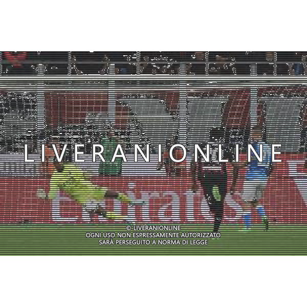 Matteo Politano (Napoli) segna il gol dell\'1 a 0 su rigore Milan vs Napoli Milano 18-09-2022 Stadio Giuseppe Meazza - San Siro Campionato Serie A TIM - 6a giornata foto Roberto Garavaglia/ag. Aldo Liverani sas/AGENZIA ALDO LIVERANI SAS