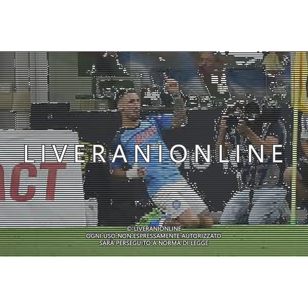 Matteo Politano (Napoli) esulta dopo il gol dell\'1 a 0 Milan vs Napoli Milano 18-09-2022 Stadio Giuseppe Meazza - San Siro Campionato Serie A TIM - 6a giornata foto Roberto Garavaglia/ag. Aldo Liverani sas/AGENZIA ALDO LIVERANI SAS