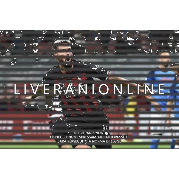 Olivier Giroud (Milan) esulta dopo il gol dell\'1 a 1 Milan vs Napoli Milano 18-09-2022 Stadio Giuseppe Meazza - San Siro Campionato Serie A TIM - 6a giornata foto Roberto Garavaglia/ag. Aldo Liverani sas/AGENZIA ALDO LIVERANI SAS